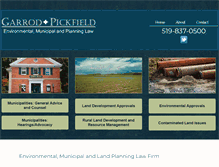 Tablet Screenshot of garrodpickfield.ca